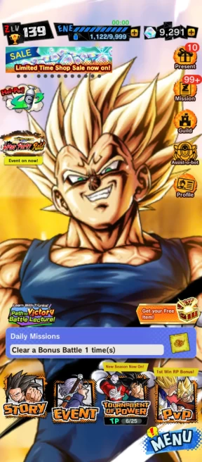 D216-Android Only-UL Majin Vegeta 10 Red Star+9.200 Chrono Crytal+Soul+Event Farm CC+Some Legends Limited