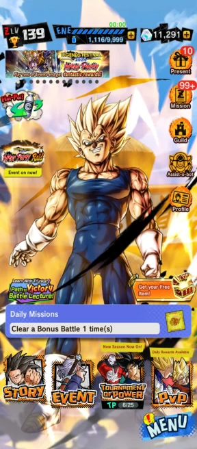 D217-Android Only-UL Majin Vegeta Red Star+11.200 Chrono Crytal+Soul+Event Farm CC+Some Legends Limited