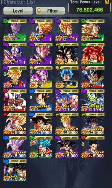 D236-2 UL(Majin Vegeta+Gohan Full Red Star)+25 Legend Good Star+Nice Equipment+Full Team Gohan+Ultimate Gohan+Beast Gohan+SS3 Gohan+Goku&Bardock