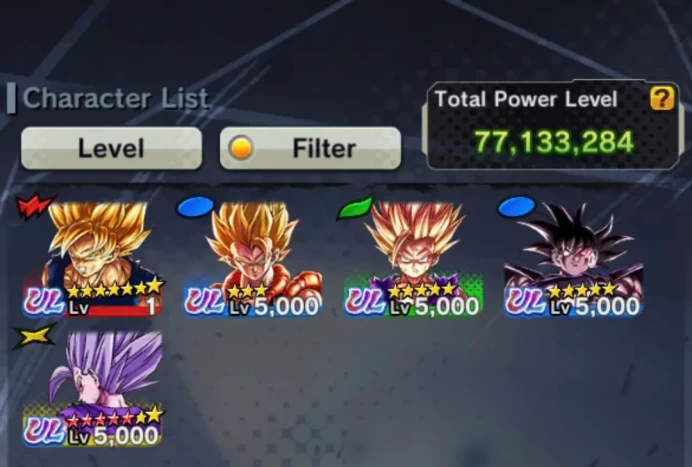 D240-IOS+Android-5 UL(Beast Gohan 12 Red Star+Turles+Super Gogeta+SS2 Gohan)+22 Legends+Good Equipment+New Vegito+Goku and Bardock+Trunks+Cell
