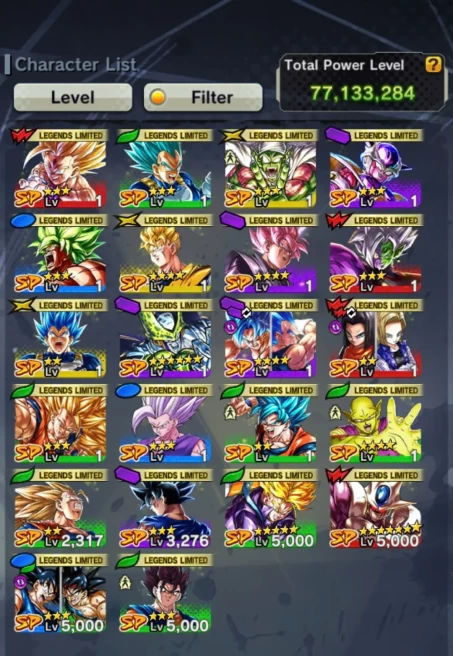 D240-IOS+Android-5 UL(Beast Gohan 12 Red Star+Turles+Super Gogeta+SS2 Gohan)+22 Legends+Good Equipment+New Vegito+Goku and Bardock+Trunks+Cell