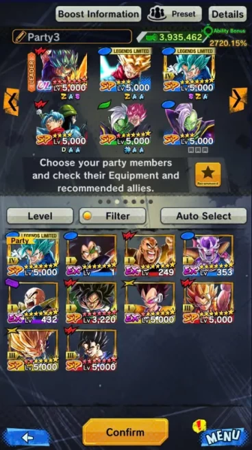 D249-IOS+Android-3 UL(Vegito Full Red Star+Buu Kid)+13 Legends+Good Equipment+Many Sparking Full Red Star+God Vegito Zenkai+Team Future