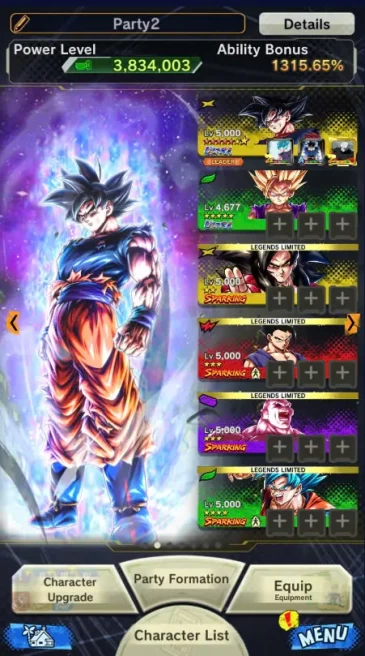 D252-IOS+Android-3 UL(Goku Uis 12 Red Star+Gohan)+10 Legends+Have Equipment+Ultimate Gohan+Vegeta+SS4 Goku