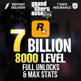 [Rockstar] 7 BILLION Total 35 Million Pure + 8000 LEVEL + 1 BILLION KD RATIO + FAST RUN | ALL UNLOCK | MAX STATS | ANTI BAN | # MALE FEMALE ANY