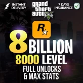 [Rockstar] 7.9 BILLION $ Total 35 Million Pure Cash + 8000 LEVEL + 1 BILLION KD + FAST RUN | ALL UNLOCK | MAX STATS | # MALE FEMALE ANY