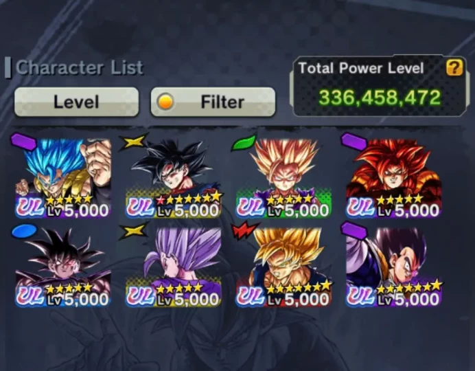D272-Super Vip Account-Level 302-Many Nice Team Ready PVP-8 ULTRA+57 Legends Good Star-Vip Equipment-Vip Zenkai&Sparking+All New Legends Zamasu