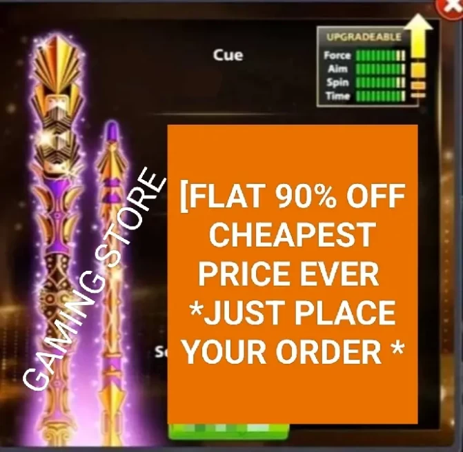 Golden Age Cue [Lv1] + 1500 Cash - in Your Account