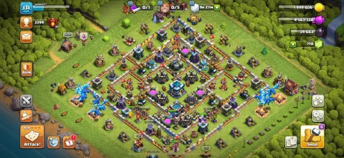 TH 13 , semi max , best hero , CH NAME 500 , (27)