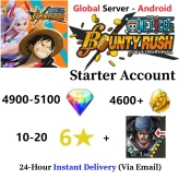 [Global - Android] 4900-5100 Rainbow Diamonds + 4600+ Gold Fragments + EX KUZAN + 10-20 6 Star Character - Starter Accounts