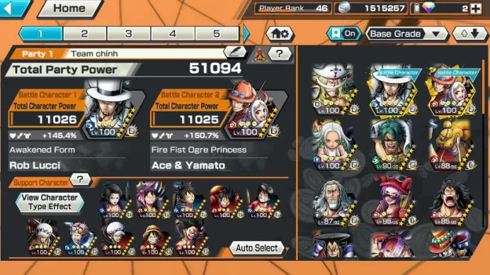 BR387-IOS+Android-Hyber Boost 34+6 Ex(Lucci+Snake+Kuzan+Yamato Ace+White Beard+Oden)+Good Medal+SUP 160%+Uta+Sanji+Lilith+Kaku+Oden+Boa+S-Hawk