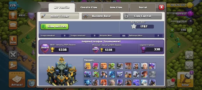 TH 17 | XP 226 | WS 1787 | HEROES 61/84/51/55/30 | NAME CHANGE AVAILABLE | GOOD EQUIPMENT | INSTANT DELIVERY