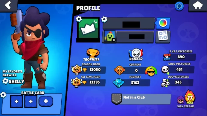 53 BS◆13k TROPHIES◆34 SKINS◆RANK 25 [2]◆2 HYPER◆3 LEG◆ BA85