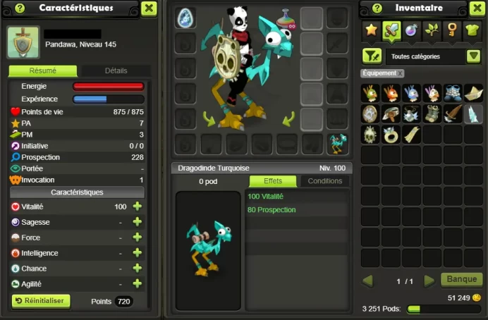 PANDA 145 (DDG Intemporel) Blair !! Never Certificat, 100% Safe.
