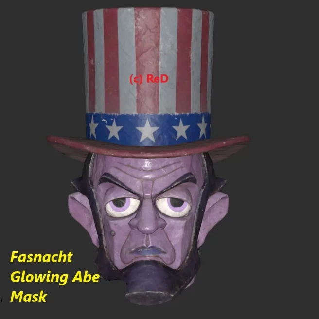 Fasnacht Glowing Abe Mask