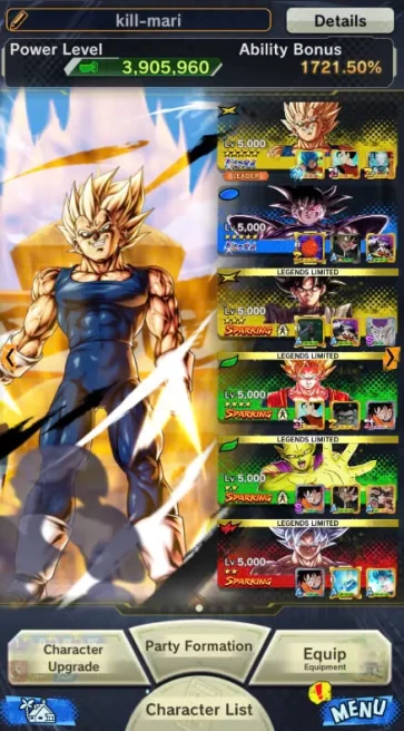 D286-IOS+Android-UL(Majin Vegeta+Turles)+344 Millions Power+20 Legends+Good Equipment+Story Available Farm Chrono Crytal+Goku Black+SS2 Goku