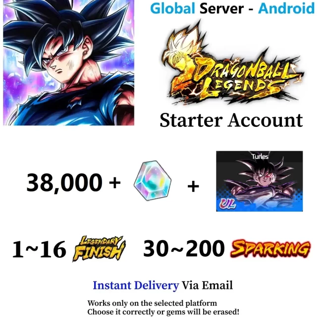 [Andorid] Ultra Turles + 38,000+ Chrono Crystal - Fast Deliver - BNID Login