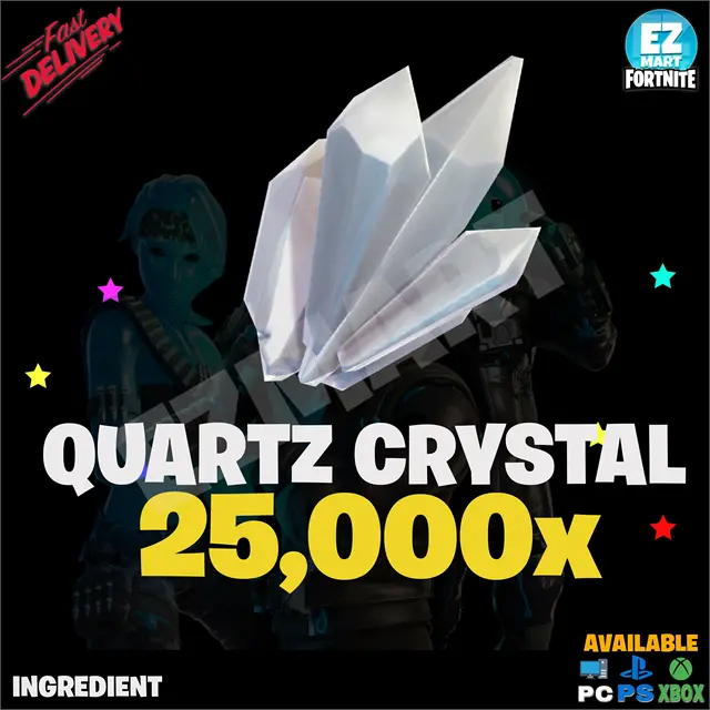 25,000x Quartz Crystal - [PC, PS4, PS5, Xbox One and Series X/S] Fast Delivery!