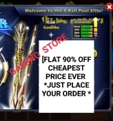 Godlike Cue + 200 Cash - In Your Account