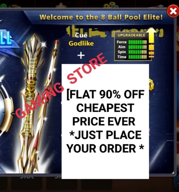 Godlike Cue + 200 Cash - In Your Account