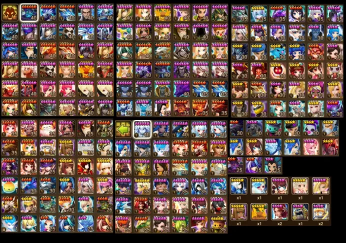 Global - 34 Nat5 + Tower 200F + Abyss H - 01:34 + Triple SSS + Rift 5 lvl + Liam + Moore + Leo + Hathor + Ken + M.BISON + Diana + Haegang +N