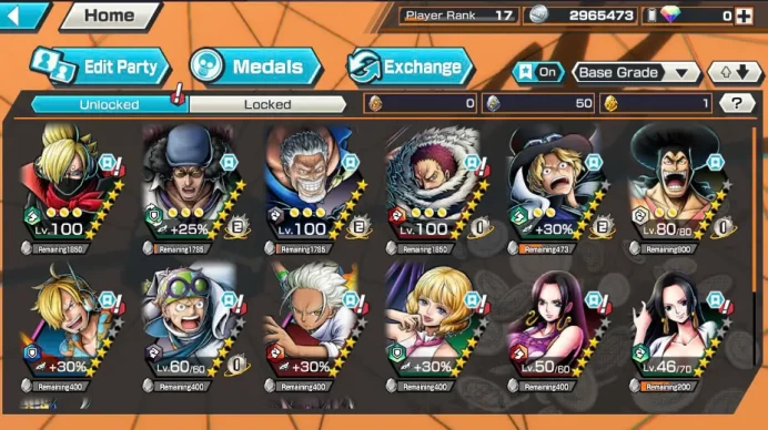 BR410-IOS+Android-3 Ex Meta(Garp+Kuzan+Sabo)+Good Medal+Support 120%+Nice Items+Sanji+Koby+Jabra+Oden v2+Kalgara+Robin+S-Hawk+Pacifista+Bluneo