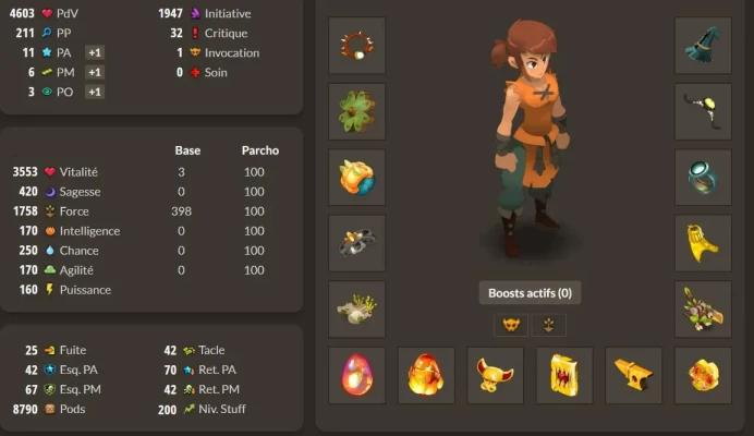 Imagiro : Stuff terre lvl 200  + Bonus - livraison 5 minutes