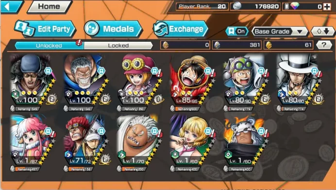 BR413-IOS+Android-4 Ex Meta(Garp+Kuzan+Lucci+Kid Law)+Good Medal+Support 134%+Koby Max+Egghead Luffy+S-Bear+Kaola Max+Egghead Zoro+Broggy+Kaku