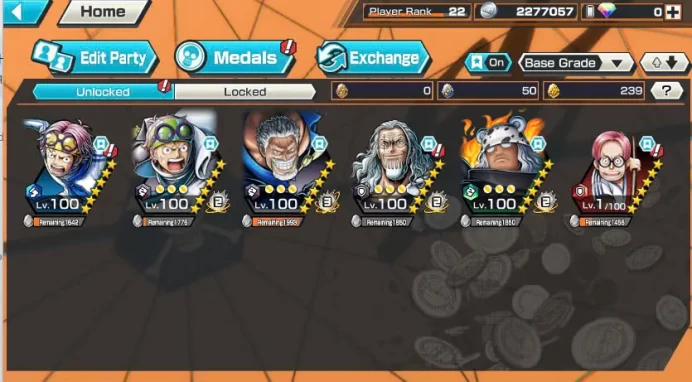 BR416-IOS+Android-Ex Garp Boost 3-38/52+Koby Max+S-Bear Max+Rayleigh Max+Katakuri Max+Good Medal+Support 136%+Kaku+Egghead Zoro+Young Ray