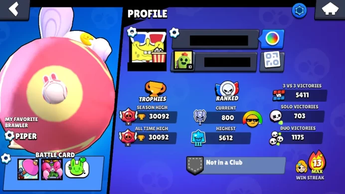 84 BS◆30k TROPHIES◆122 SKINS◆RANK 25 [25]◆15 HYPERCHARGE◆11 LEG◆ BR94