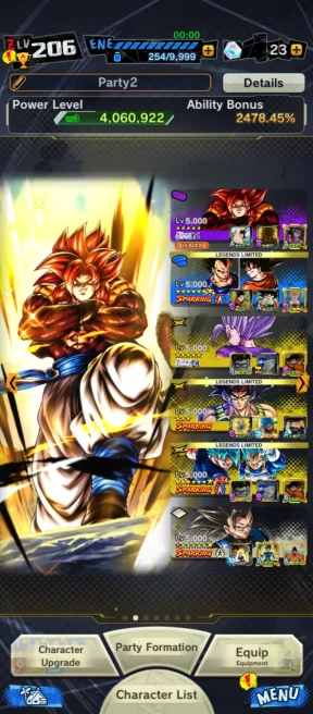D293-IOS+Android-UL Meta(Beast Gohan+SS4 Gogeta)+Good Equipment+25 Legends+God Goku+2 New Fusion+Gotenks+Zamasu+Bardock