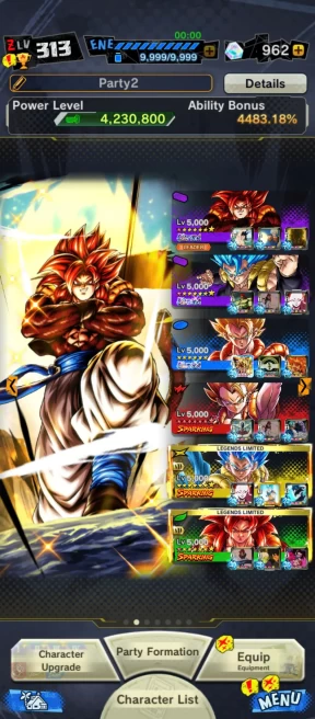 D307-SUPER VIP ACCOUNT-8 UL Meta(Beast Gohan+SS4 Gogeta+Gohan+Gogeta+Vegito+S Gogeta)+629 Millions Power+Vip Equi+Good Zenkai+NiceTeam Ready PVP