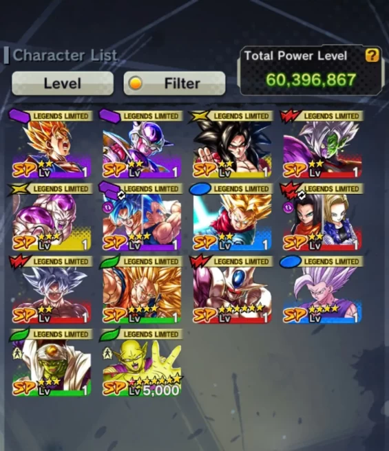 D171-IOS+Android-UL Beast Gohan Full Red Star+12 Legends+Have Equipment+Piccolo Red Star+Pikkon+Android 17 18+SS3 Goku+Goku Uis