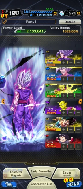 D174-IOS+Android-UL Beast Gohan 12 Red Star+16 Legends+Have Equipment+Piccolo+SS3 Goku+God Gogeta+God Vegito+Broly