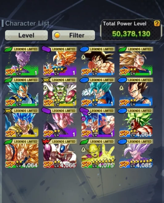D174-IOS+Android-UL Beast Gohan 12 Red Star+16 Legends+Have Equipment+Piccolo+SS3 Goku+God Gogeta+God Vegito+Broly