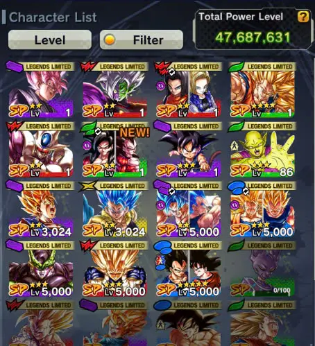 DR940-IOS+Android-4 UL(Turles+Vegito+Gogeta)+15 Legends+Story+Event Fram CC+Fusion Vegeta and Goku+Piccolo+SS3 Goku+Goku Kid