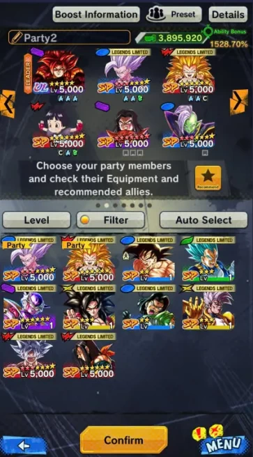 DR936-UL SS4 Gogeta+Good Equipment+10 Legends(Super 17+Goku Uis 10 Red star+Beast Gohan 10 Red Star+New Gotenks+Farm CC