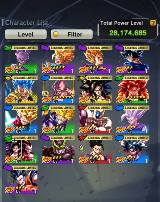 DR913-IOS+Android-UL SS4 Gogeta Full Red Star+17 Legends Limited-Ultimate Gohan+Beast Gohan+Goku GT+SS4 Goku+Trunks+Buu Kid