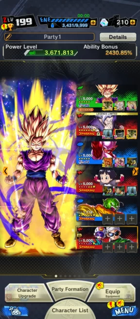DR708-IOS+Android-Team Gohan-3 UL(Gohan-Janemba)-20 Legends-Good Equipment-Ultimate Gohan+SS4 Gogeta+SS3 Goku+Beats Gohan+SS4 Goku+Goku Uis