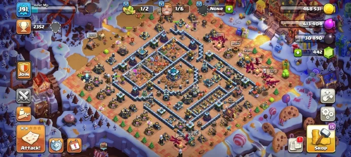 Th 13 / LeveL 191 / Gems 442 / Heroes (67 74 40 46 11) / CN 2000 / code 210