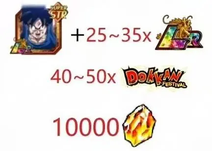 [Android]DBZ Dokkan Battle GLOBAL -Thousandfold Plea Goku + 10000 DS+ 25-35 LR + 40-50 Festival