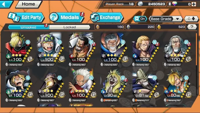 BR423-IOS+Android-2 Ex Meta Max(Garp+Sabo)+Good Medal+Support 138%+Koby Max+Pacifista Max+Rayleigh Max+Young Ray Max+SHawk Max+S-Bear+Soba Max