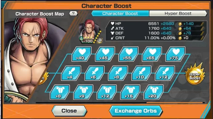 BR429-Hyber Boost 63+Shank Full Boost+6 Ex(Garp+Lucci+Snake+Yamato v2 Boost 35/52+Kid Law)+Vip Medal-Color Medal+SUP 158%+Ben Max+Craker Max