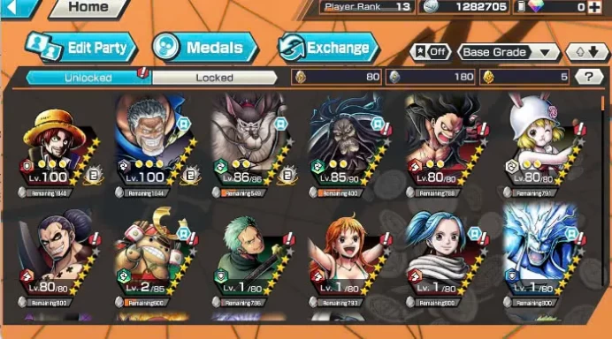 BR432-IOS+Android-Ex Garp Max+Support 107%+Nice Medal+Jabra+Koby+Egghead Zoro+Kaku+SBear+Egghead Luffy+Oden V2+New Sanji+Pacifista+Broggy+Shiryu
