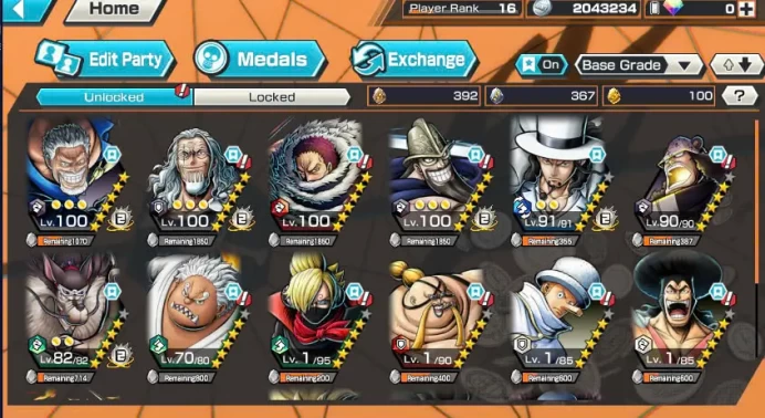 BR440-IOS+Android-All Meta Garp Boost 31/52+Kuzan Ex+Lucci Ex-Good Meal+Support 135%+Rayleigh Max+Dorry Max+Katakuri Max+Jabra82+Kaku+Oden+Sanji