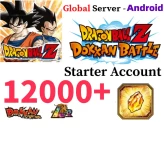 Android[GLOBAL]12000 Dragon Stones+character in the picture +1-10LR DRAGON BALL Z DOKKAN BATTLE Farmed Starter Account IGA1001