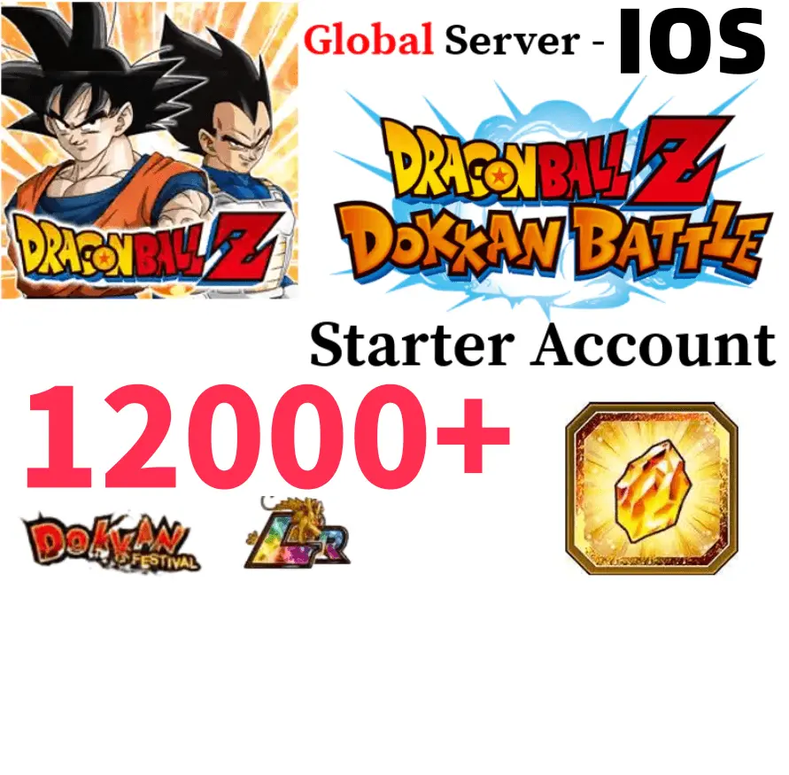 IOS[GLOBAL]12K Dragon Stones +110LR DRAGON BALL Z DOKKAN BATTLE iGV