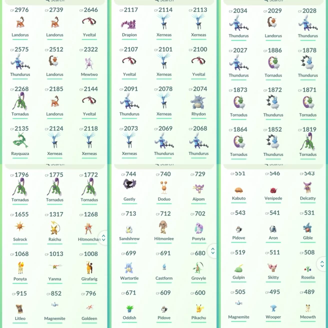 lvl26,have 37 Legendary Mewtwo Rayquaza Landorus Yveltal Thundurus Xerneas Tornadus etc  N8615