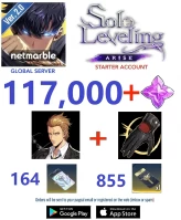 [Global] 117000+ Essence Stones + 164 Rate Up Draw + 855 Custom Draw + Woo Jinchul & Another Level