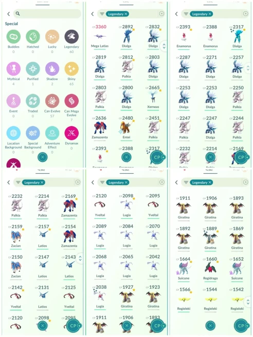p101~Hundo (IV100): Palkia, Entei~60 Legendary~65 Shiny~Shiny: Origin Dialga, Giratina, Lugia~Mega Latias 3k~Mega Latios~Nihilego
