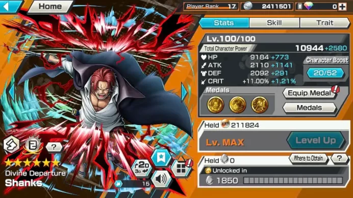BR448-IOS+Android-4 Ex Meta Max(Shank v4+Shank v3+Roger v2+Roger v1)+Good Medal+S-Bear Max+Rayleigh Max+Katakuri Max+Ben+Yasopp+Karasu+Jabra